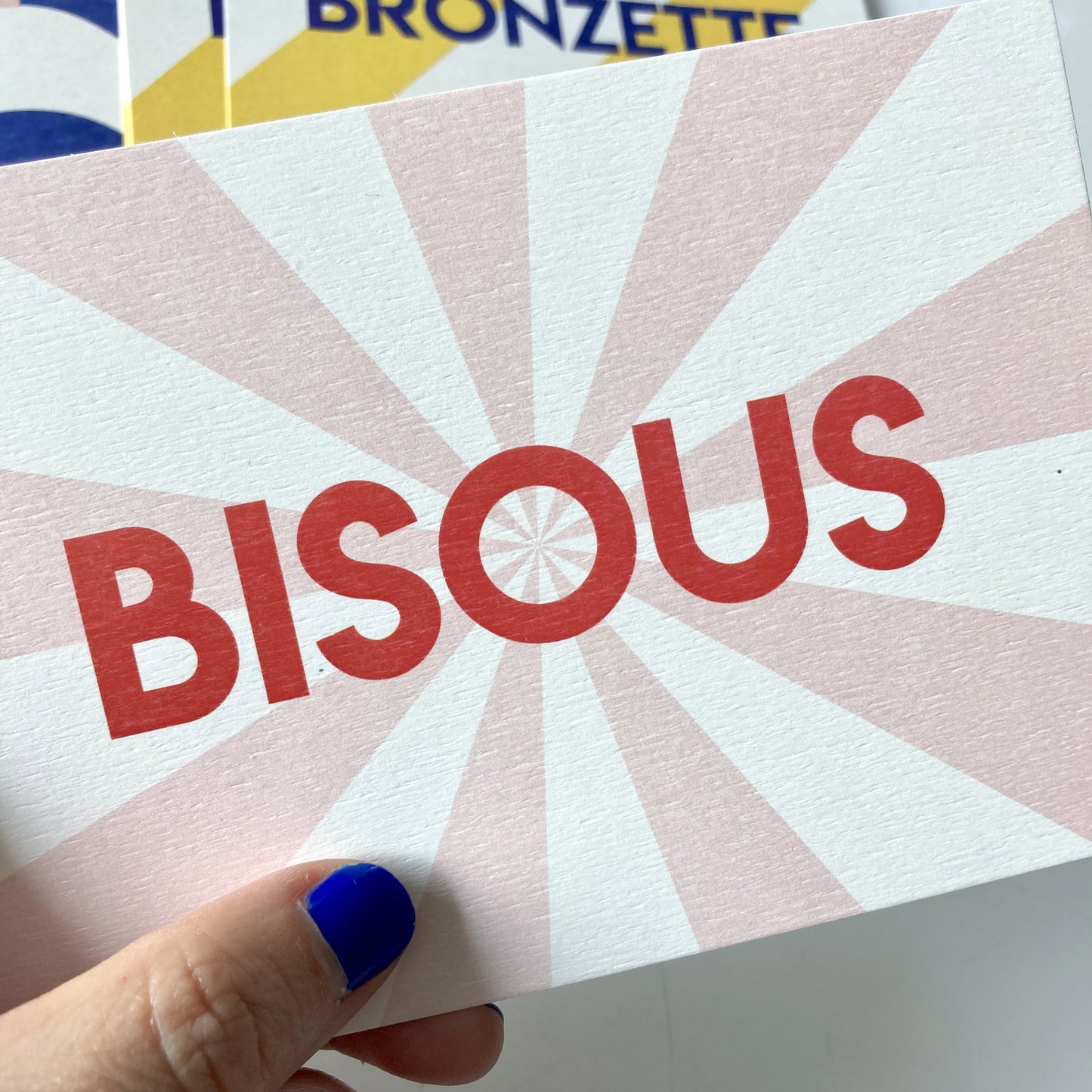 Carte postale vacances - BISOUS