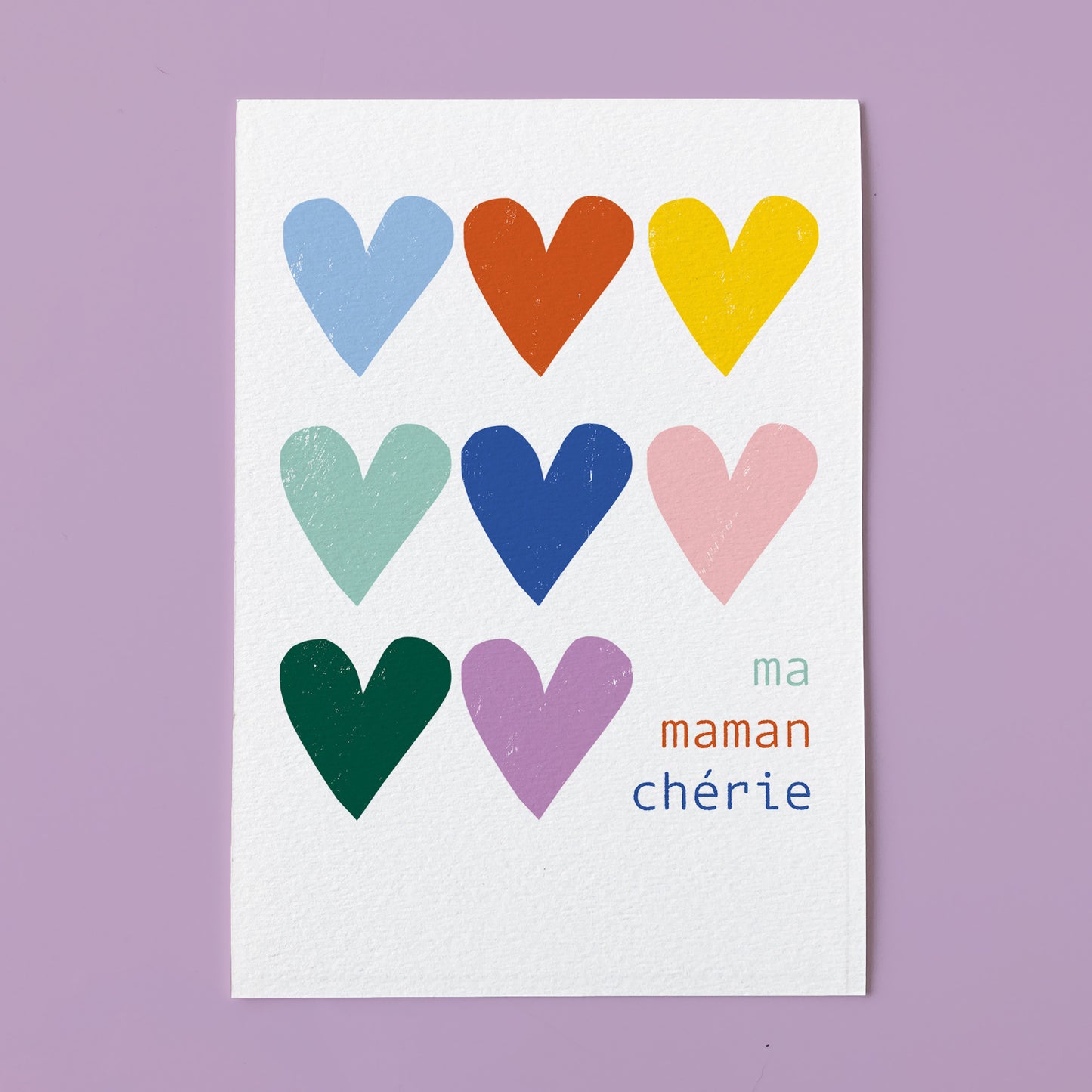 Carte fête des mères - MAMAN COEURS