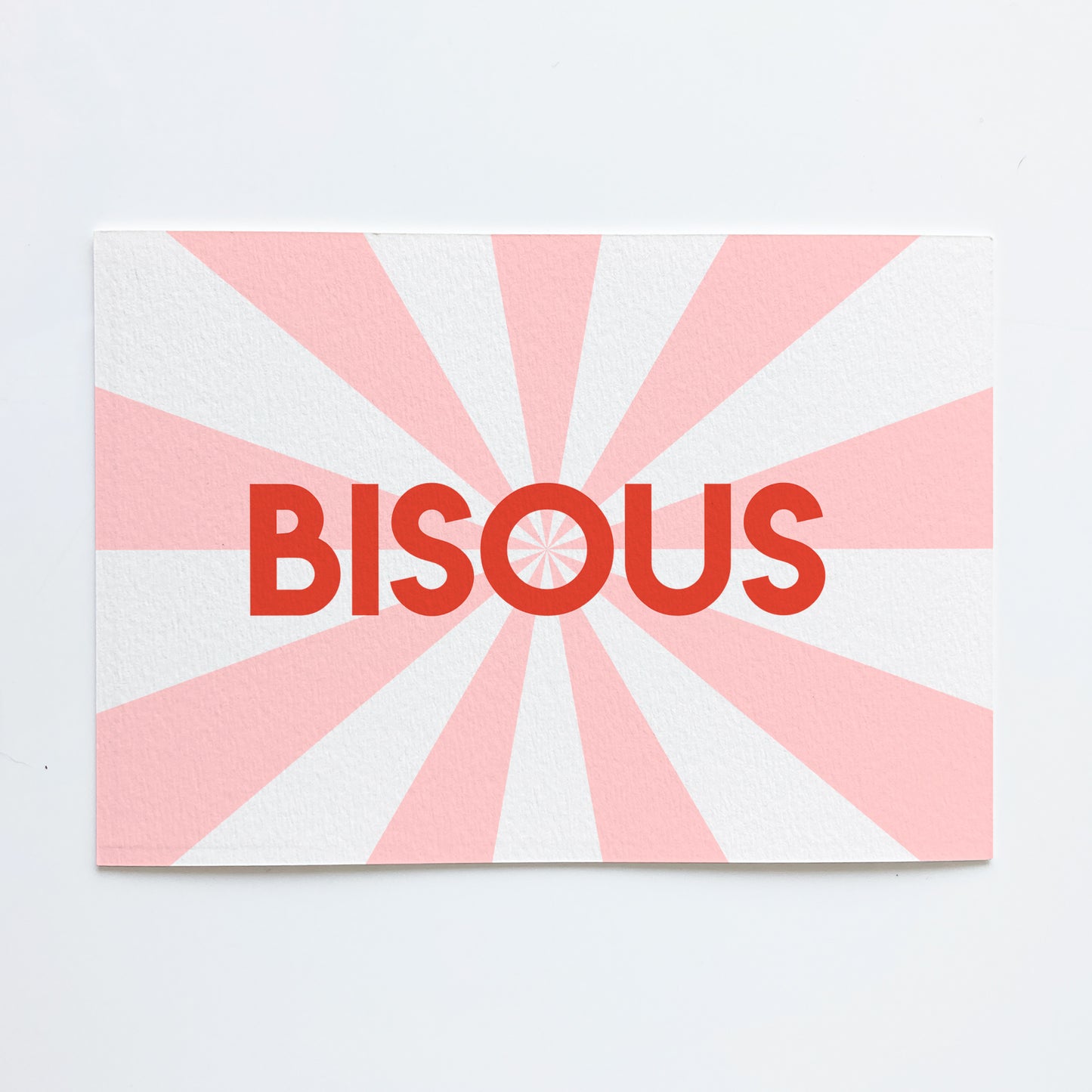 Carte postale vacances - BISOUS