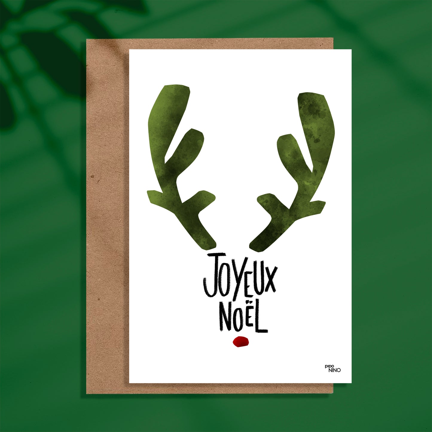 Carte de noël - Joyeux Noël Cerf
