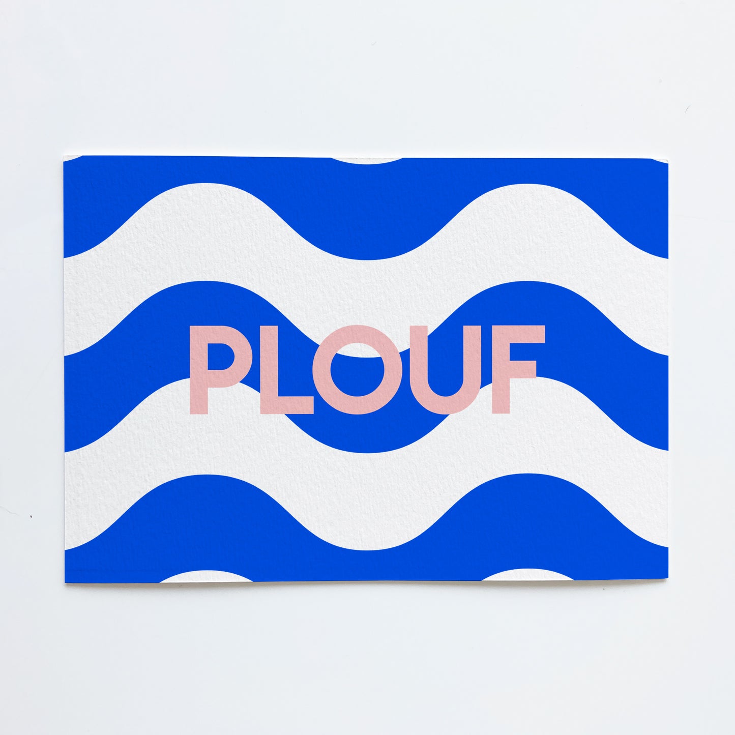 Carte postale vacances - PLOUF