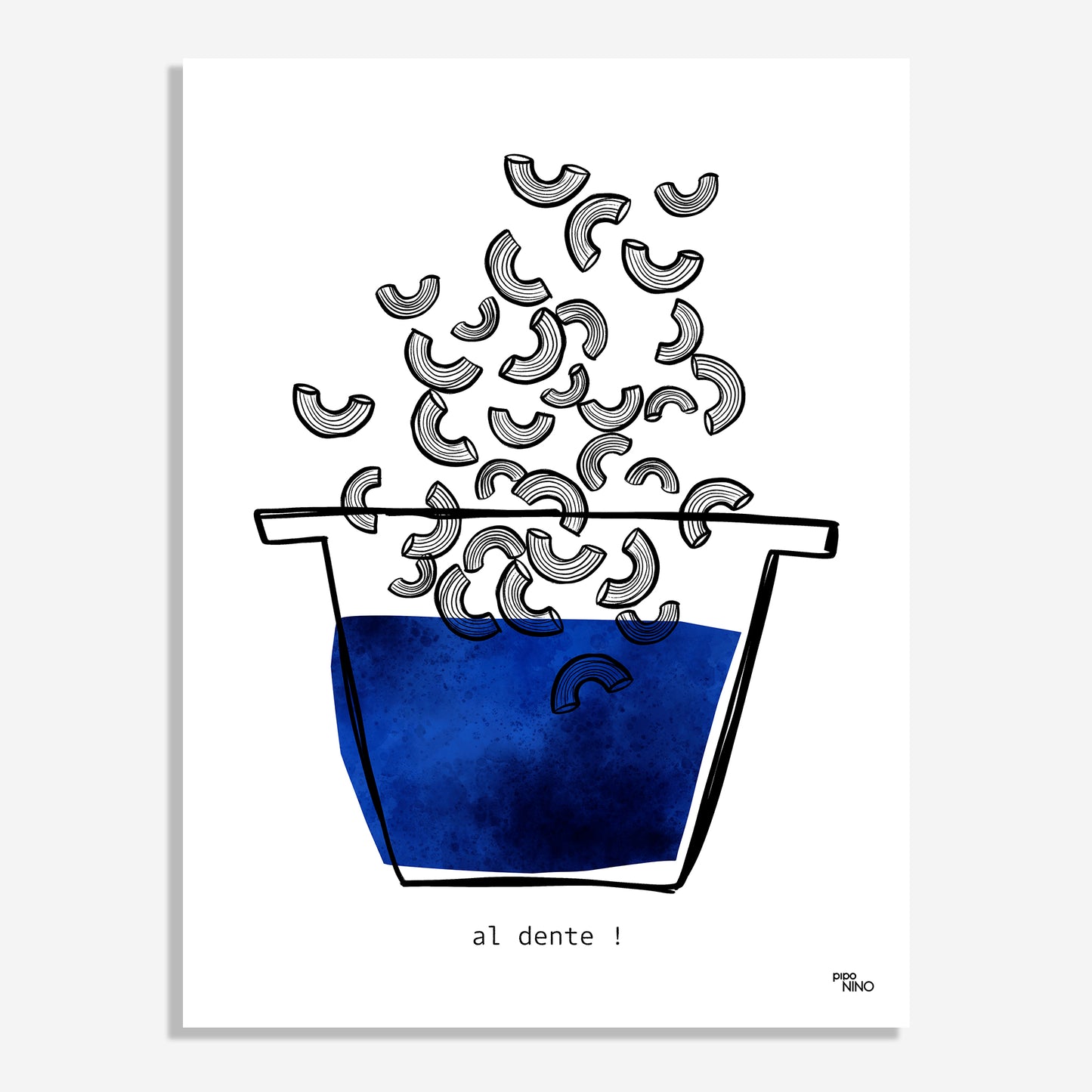 Affiche cuisine PASTA "AL DENTE !"