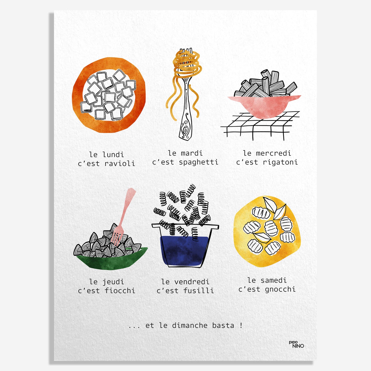 Affiche cuisine - PASTA