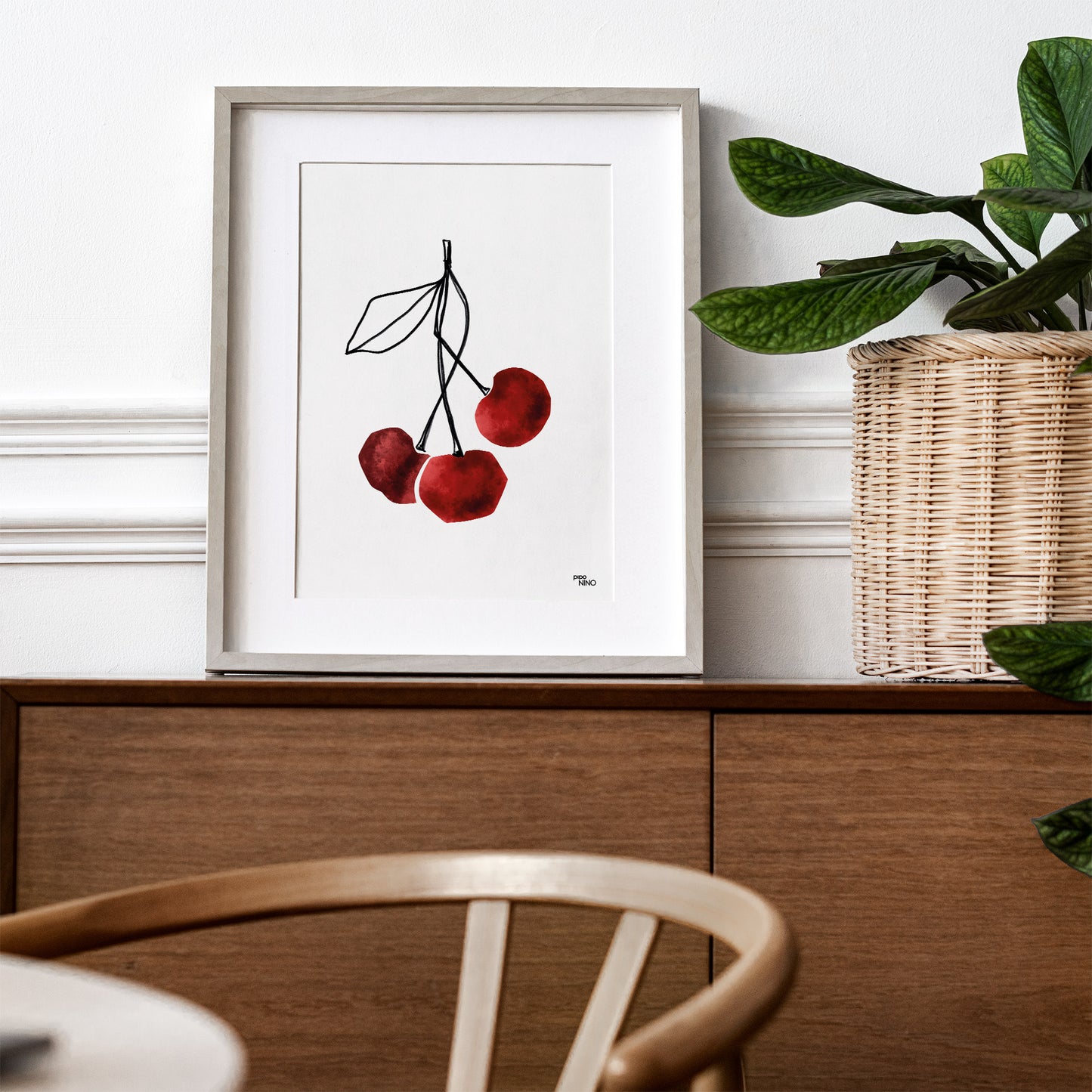 Affiche fruit CERISE ROUGE