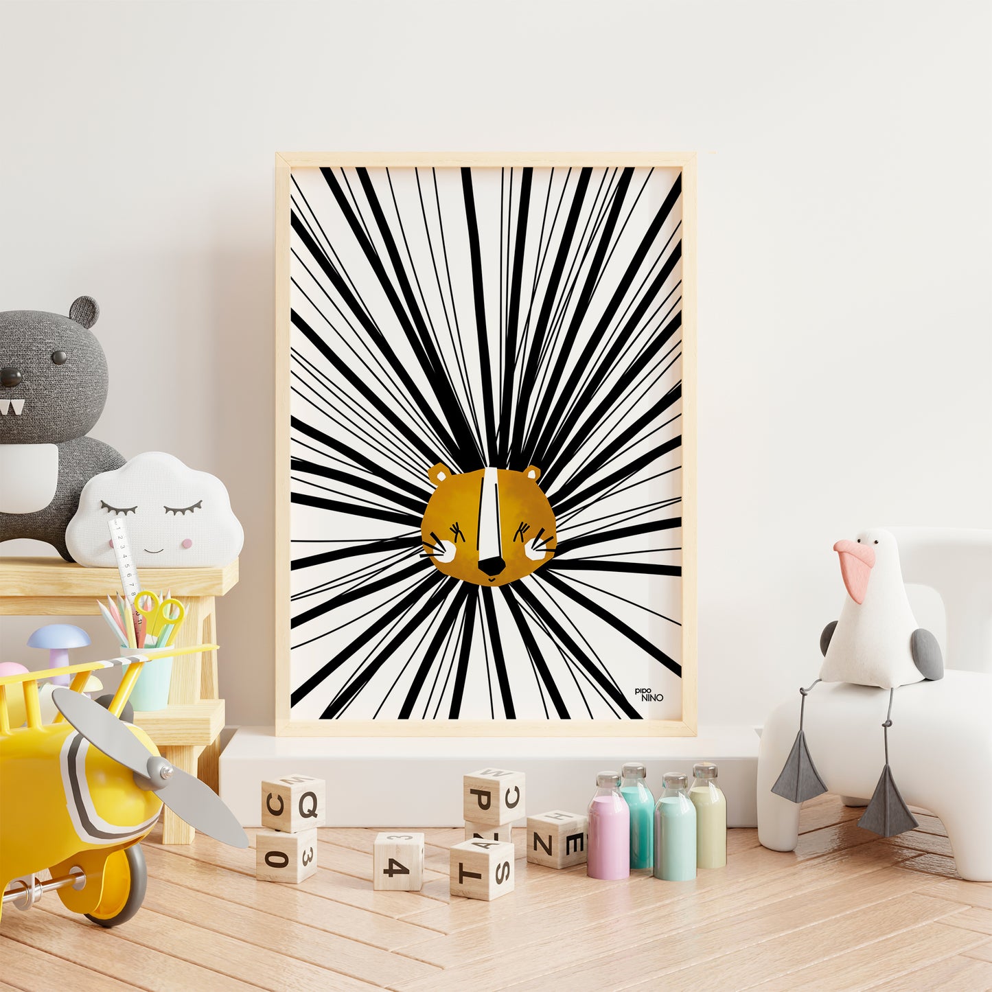 Affiche enfant LION
