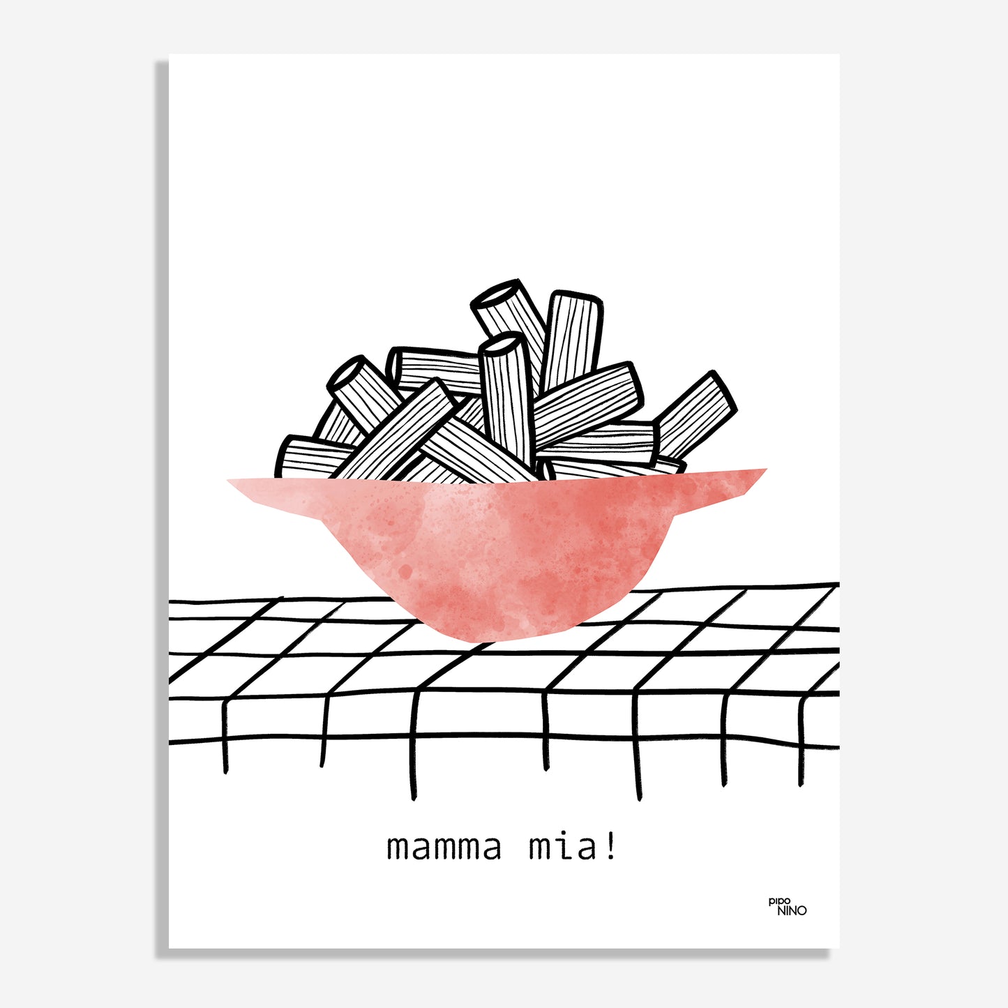 Affiche cuisine PASTA "MAMMA MIA !"