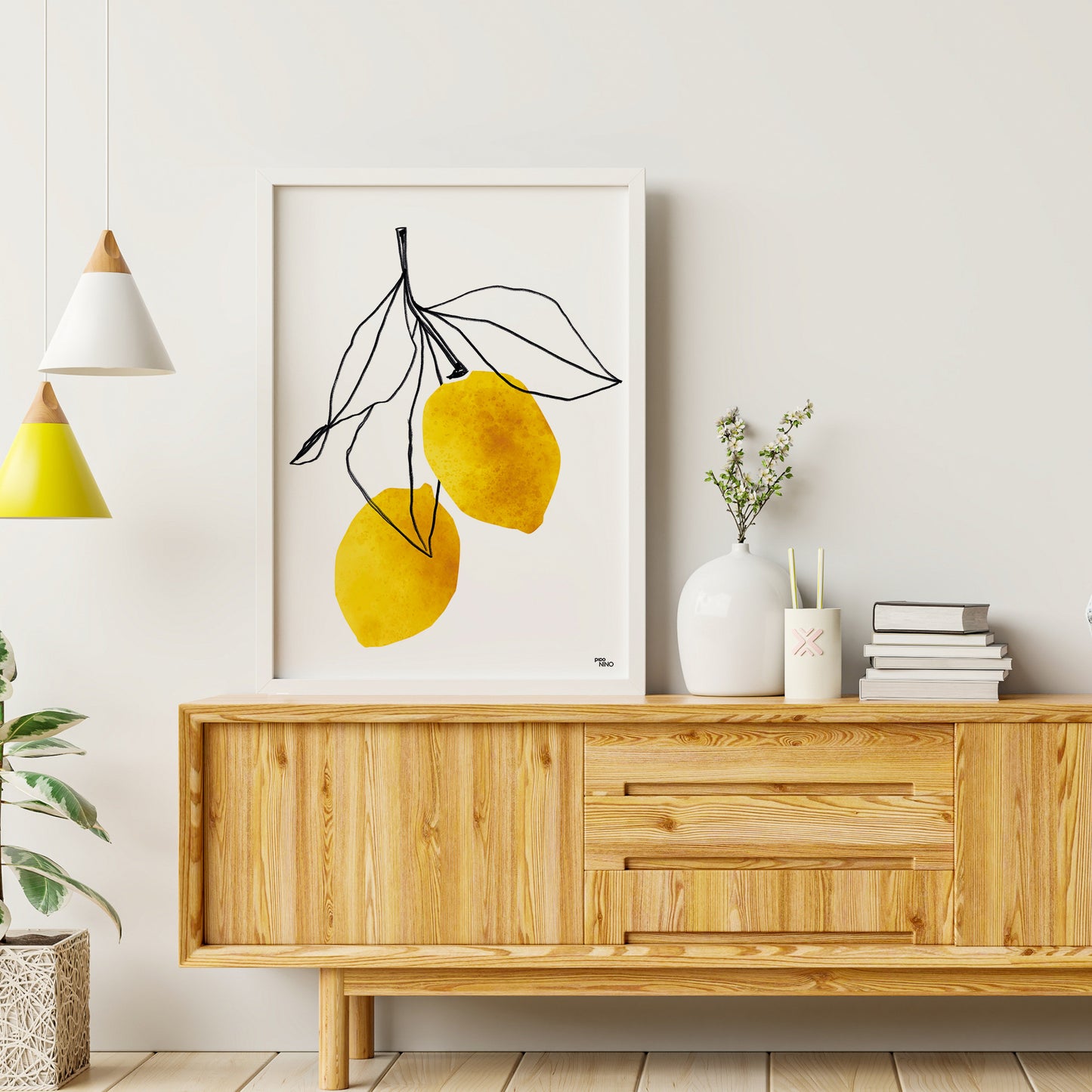 Affiche fruit CITRON JAUNE
