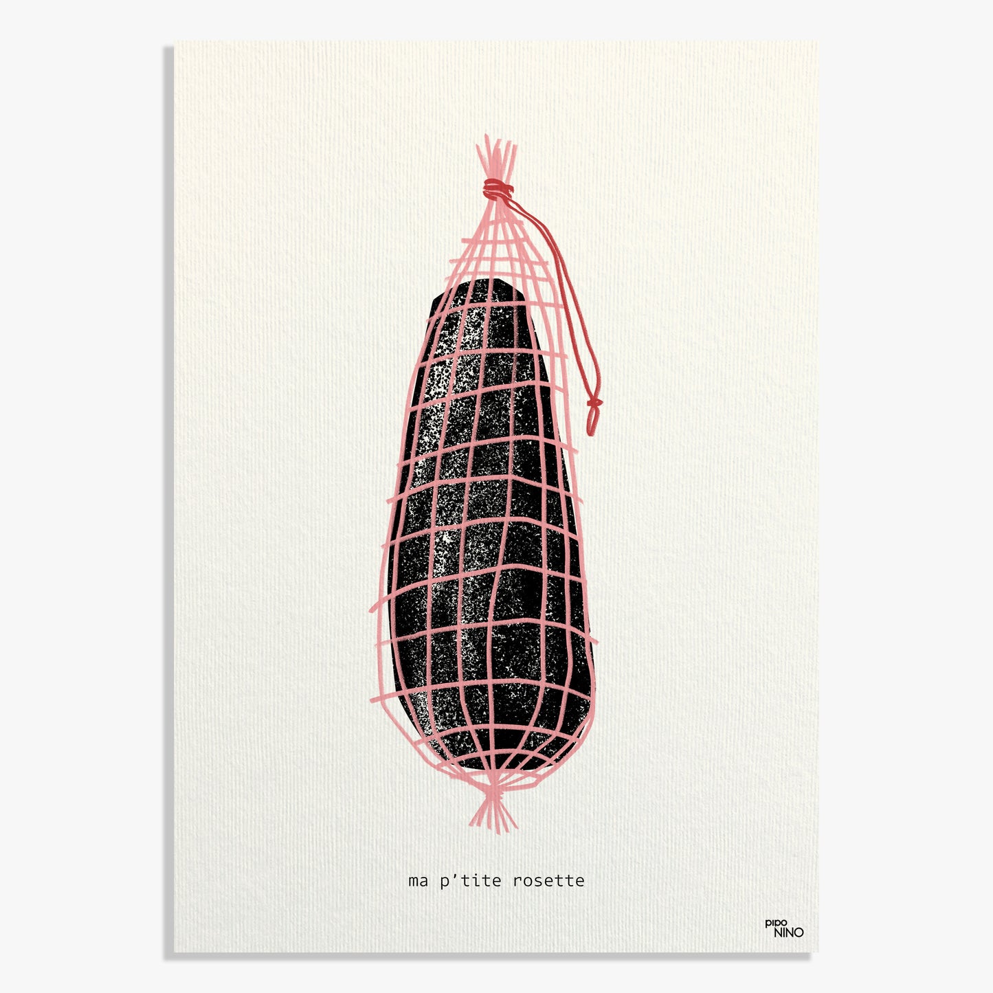 Affiche Lyon "ma p'tite rosette"