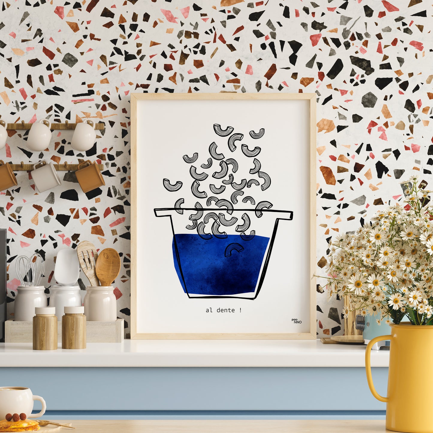 Affiche cuisine PASTA "AL DENTE !"