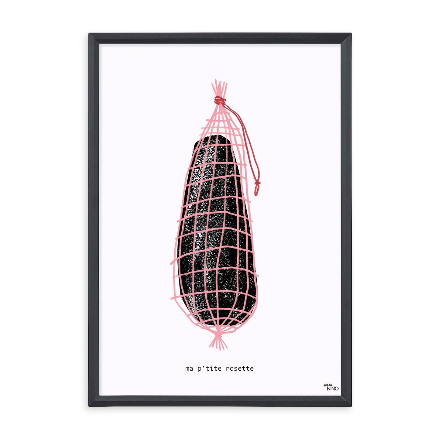 Affiche Lyon "ma p'tite rosette"
