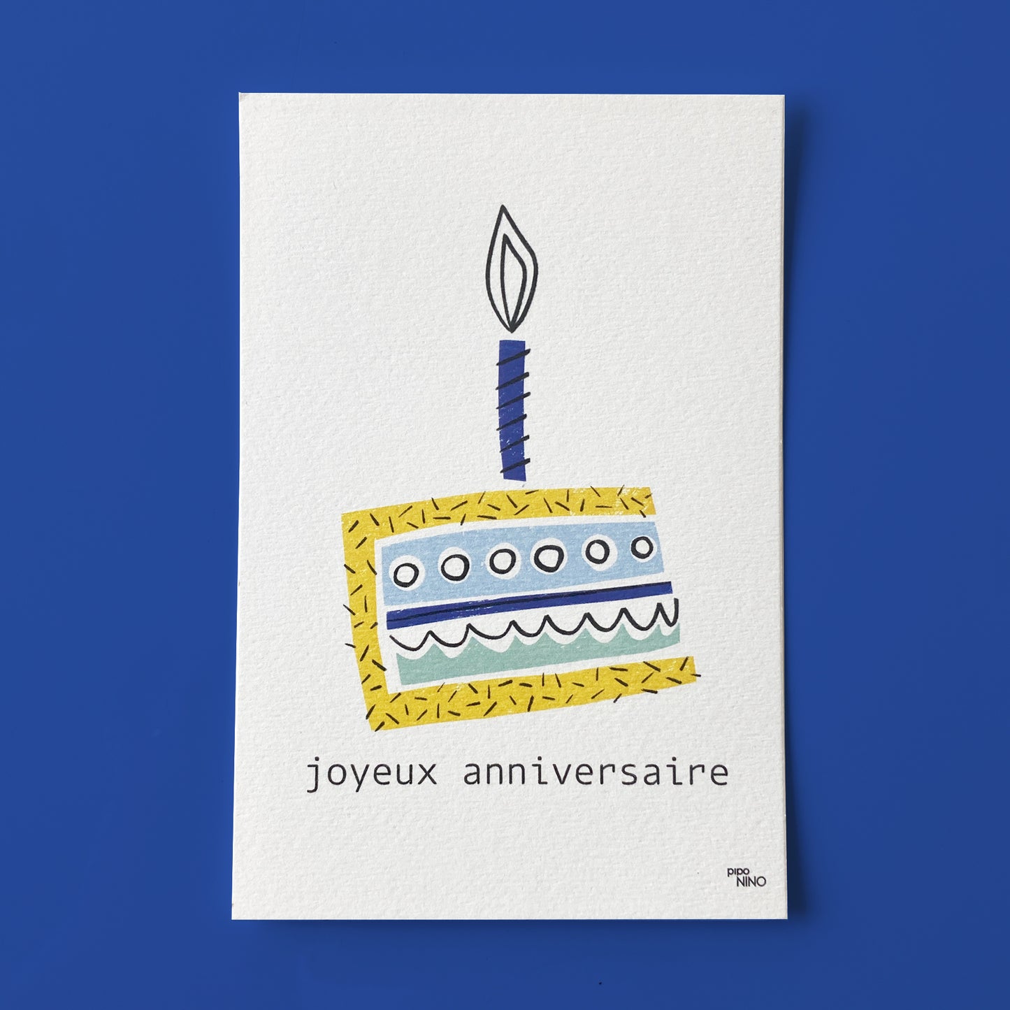 Carte anniversaire BOUGIE
