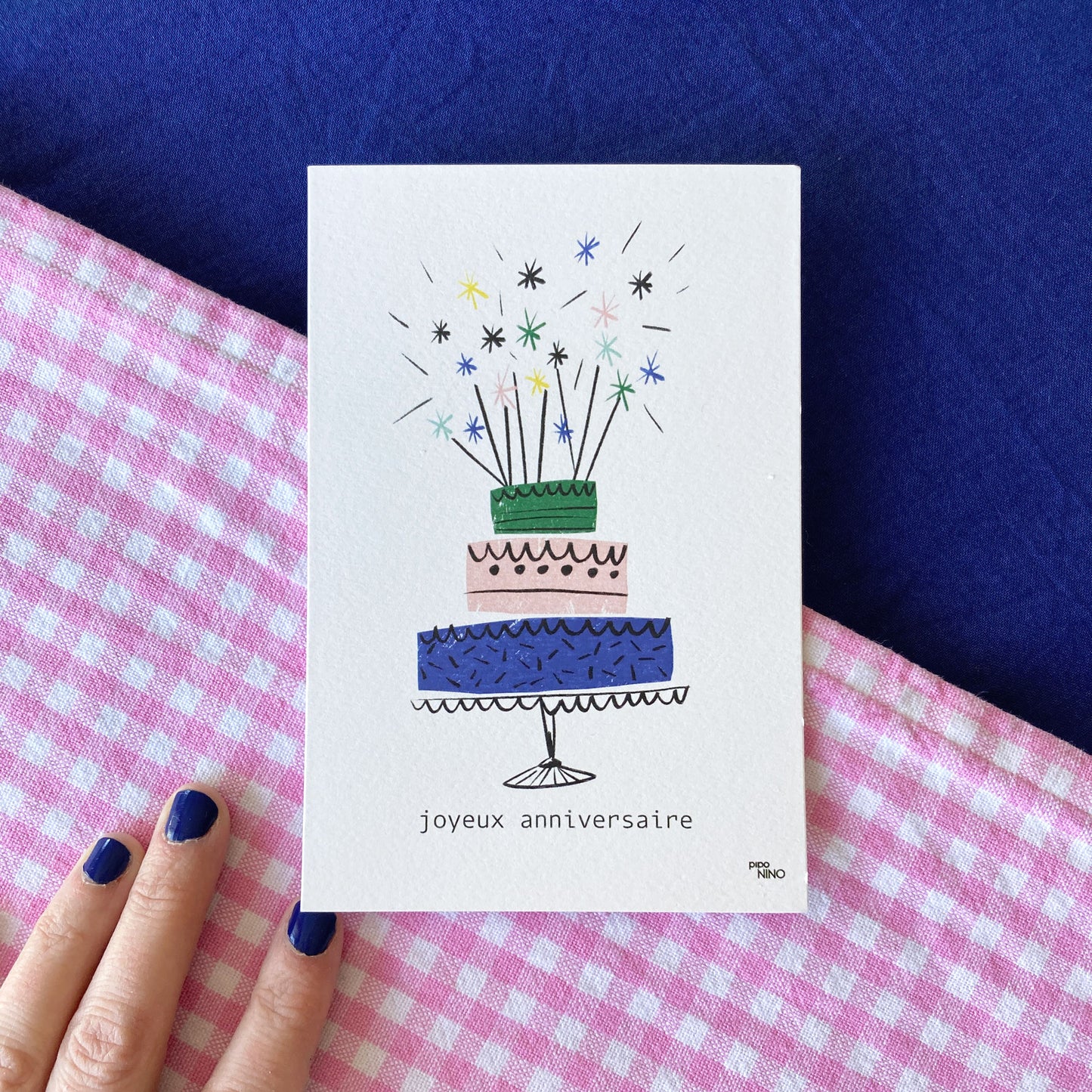 Carte anniversaire GATEAU