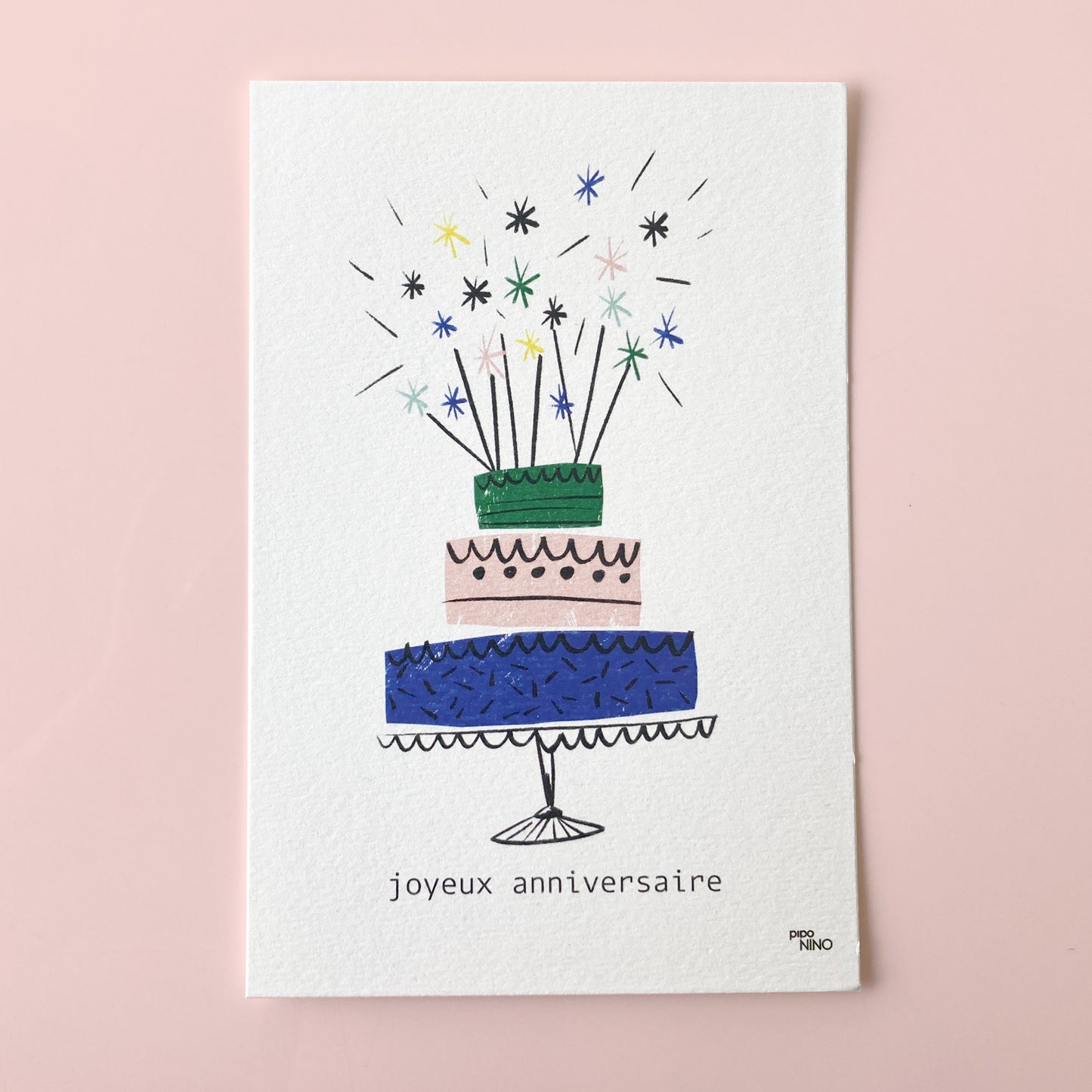 Carte anniversaire GATEAU