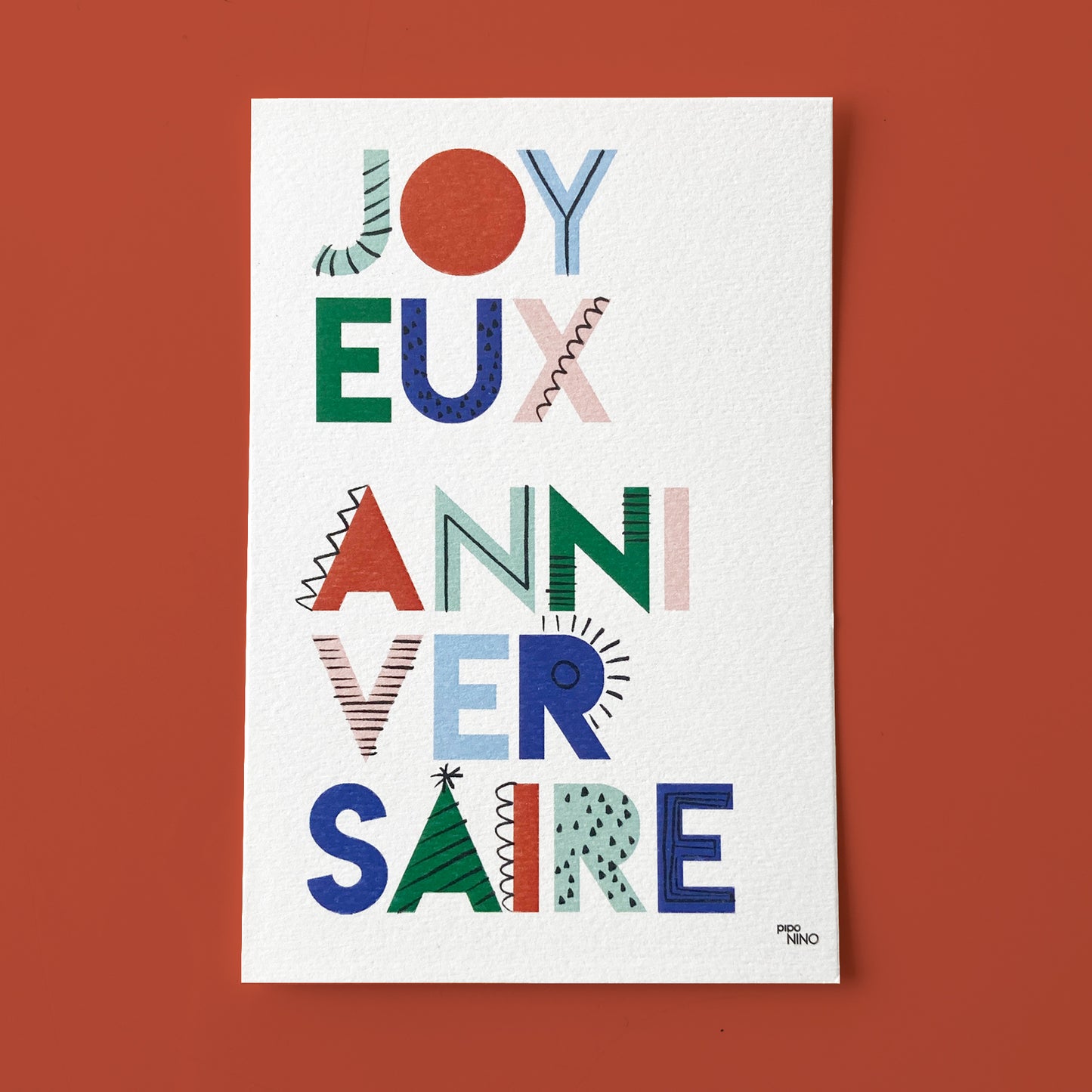 Carte JOYEUX ANNIVERSAIRE