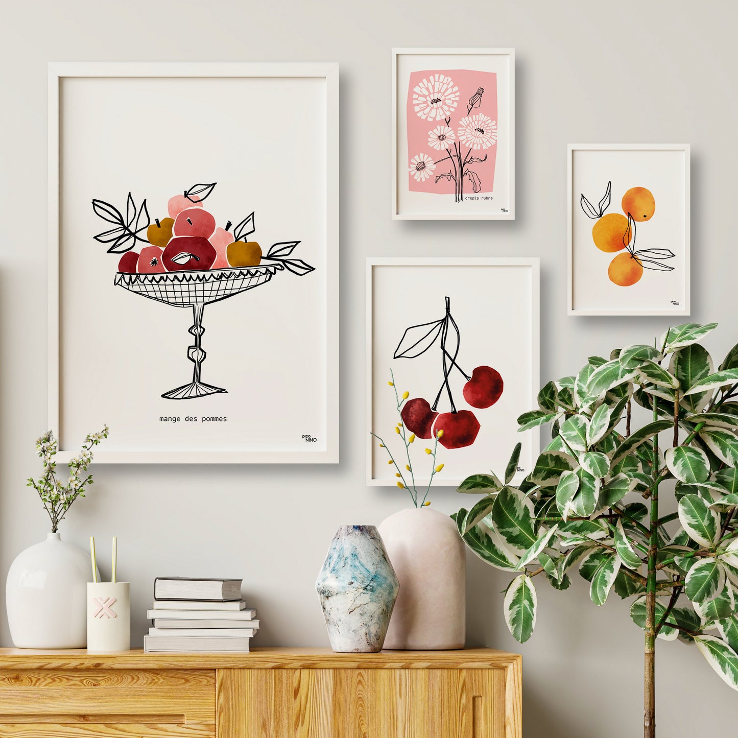 Affiche fruit CERISE ROUGE