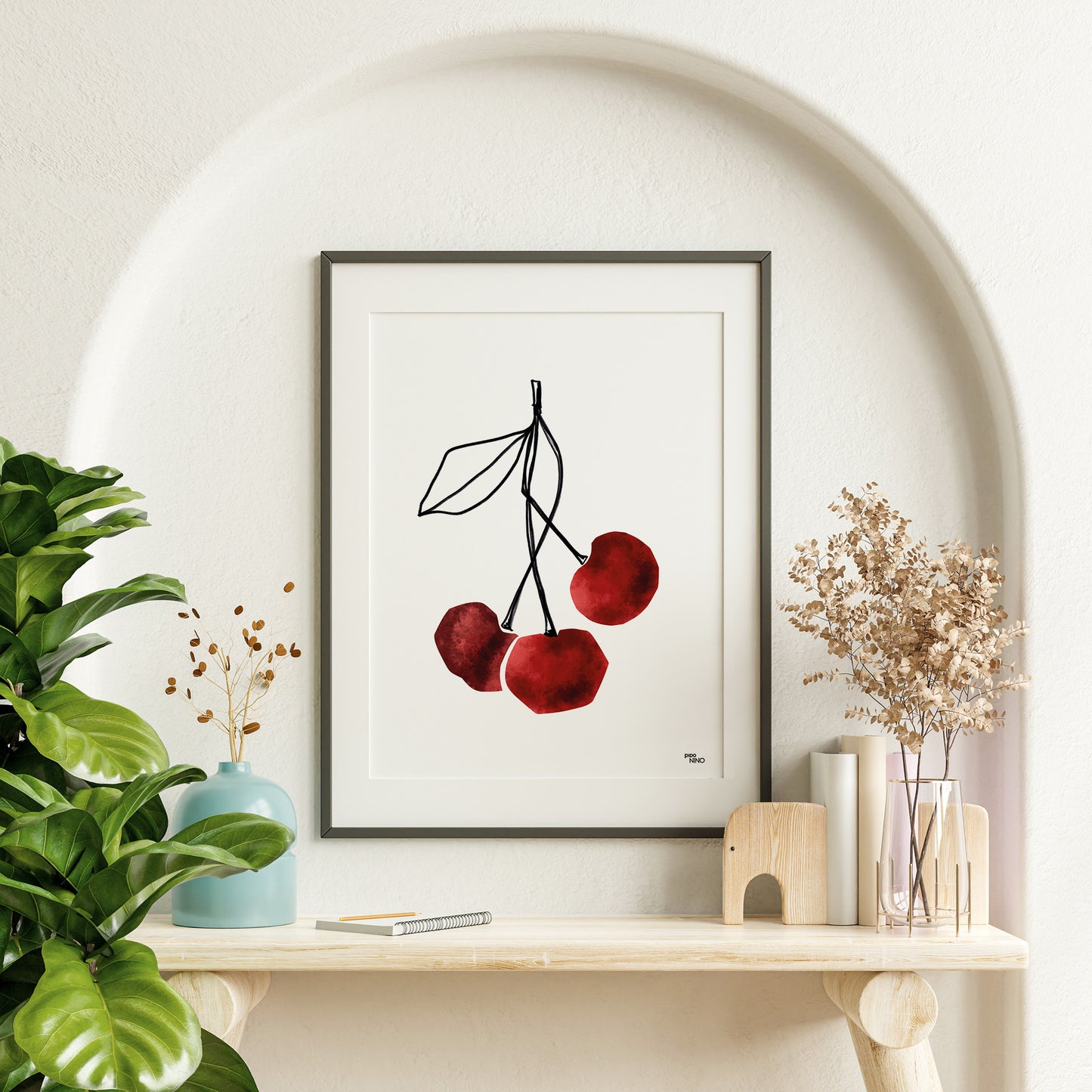 Affiche fruit CERISE ROUGE