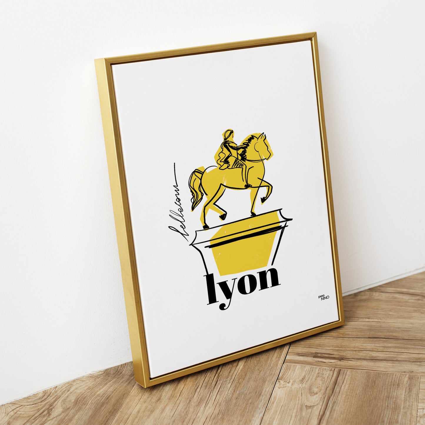 Affiche souvenir de Lyon - BELLECOUR