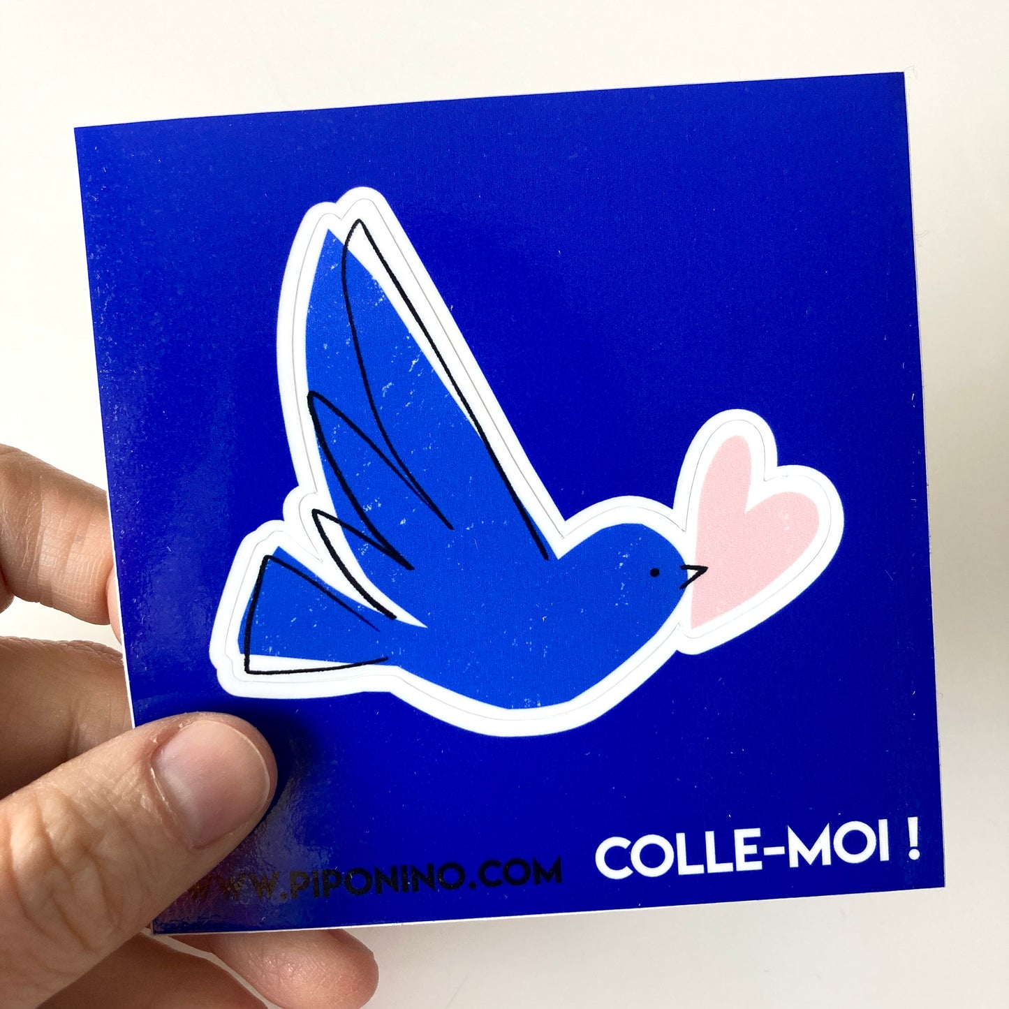 Sticker autocollant amour - OISEAU