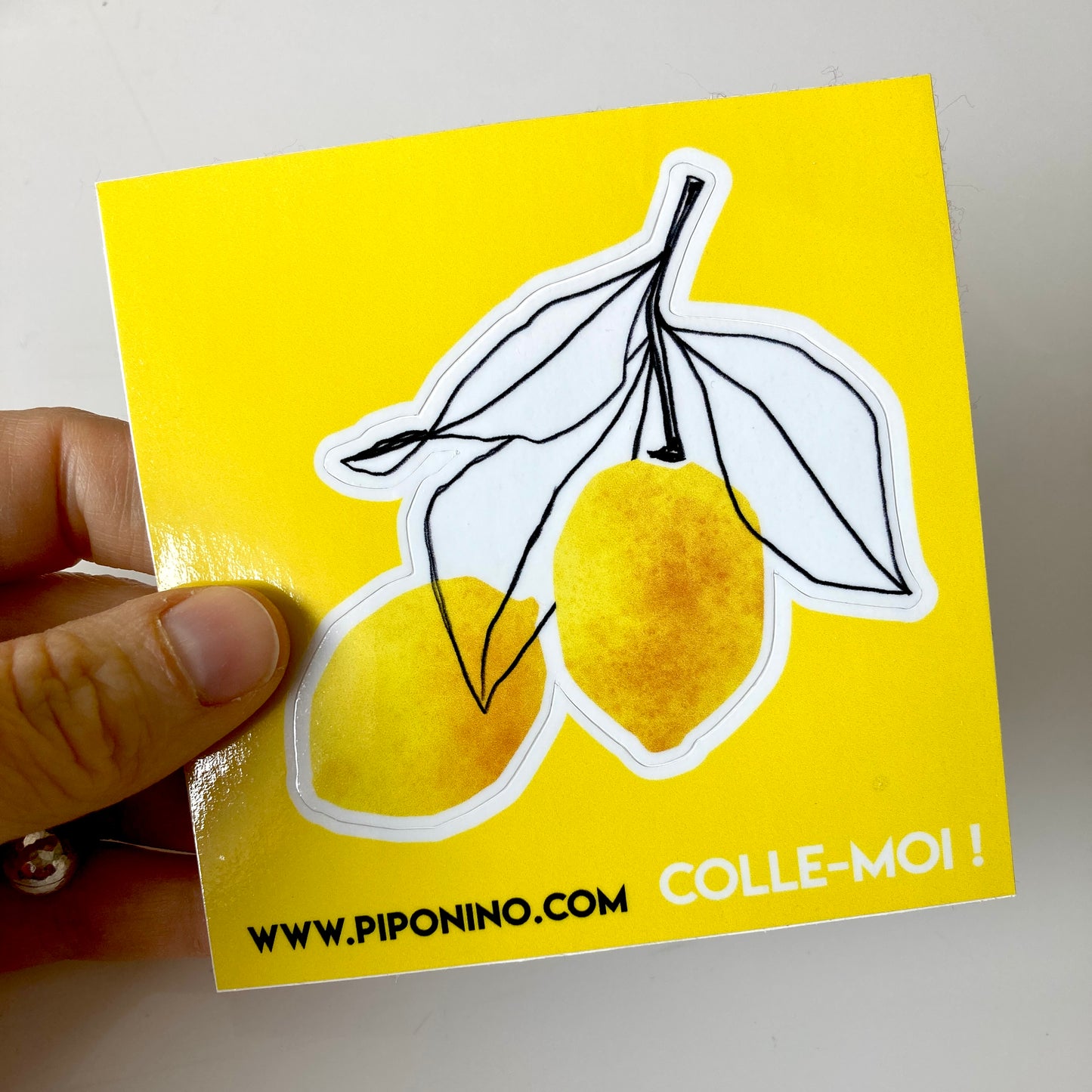 Sticker autocollant fruit - CITRON