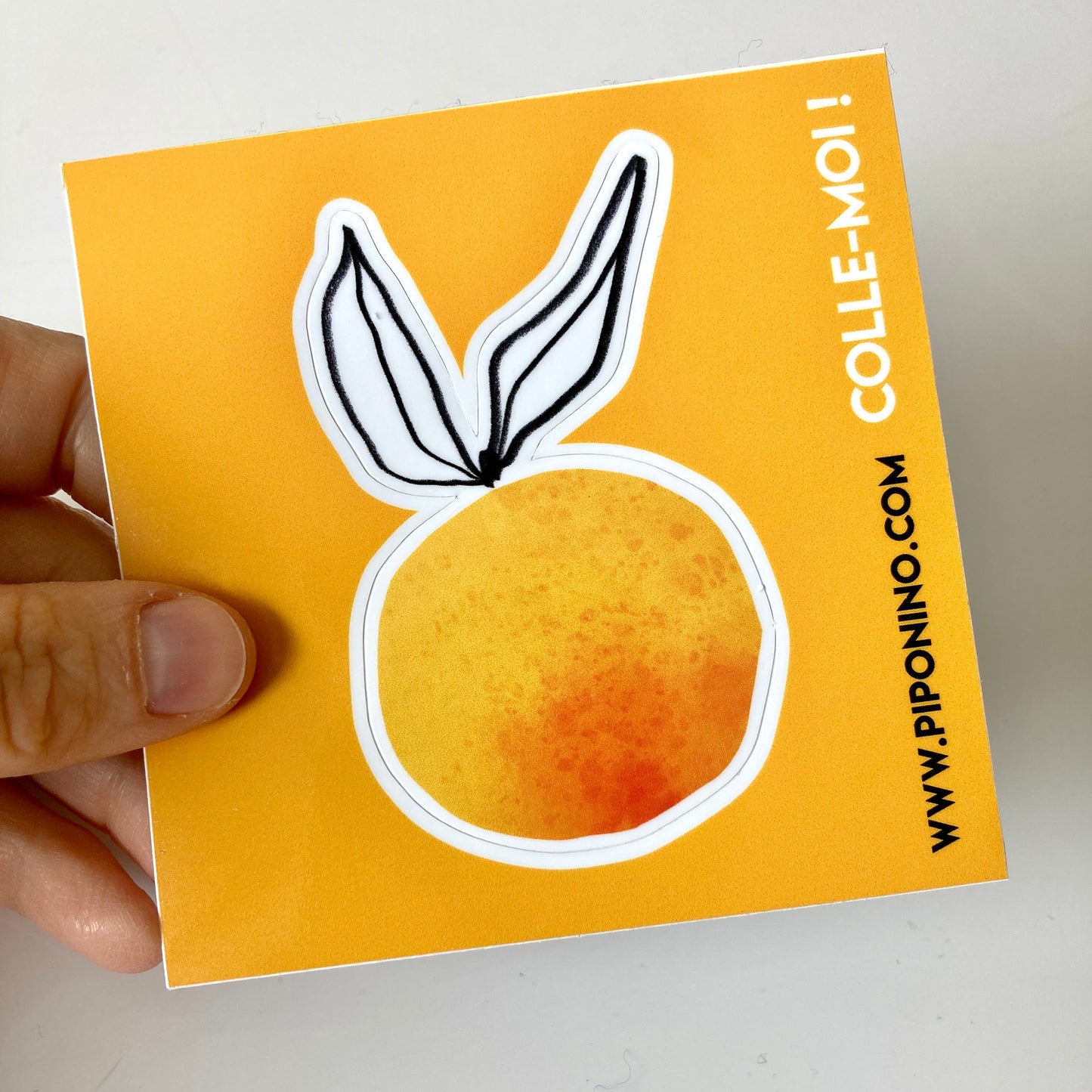Sticker autocollant fruit - CLEMENTINE