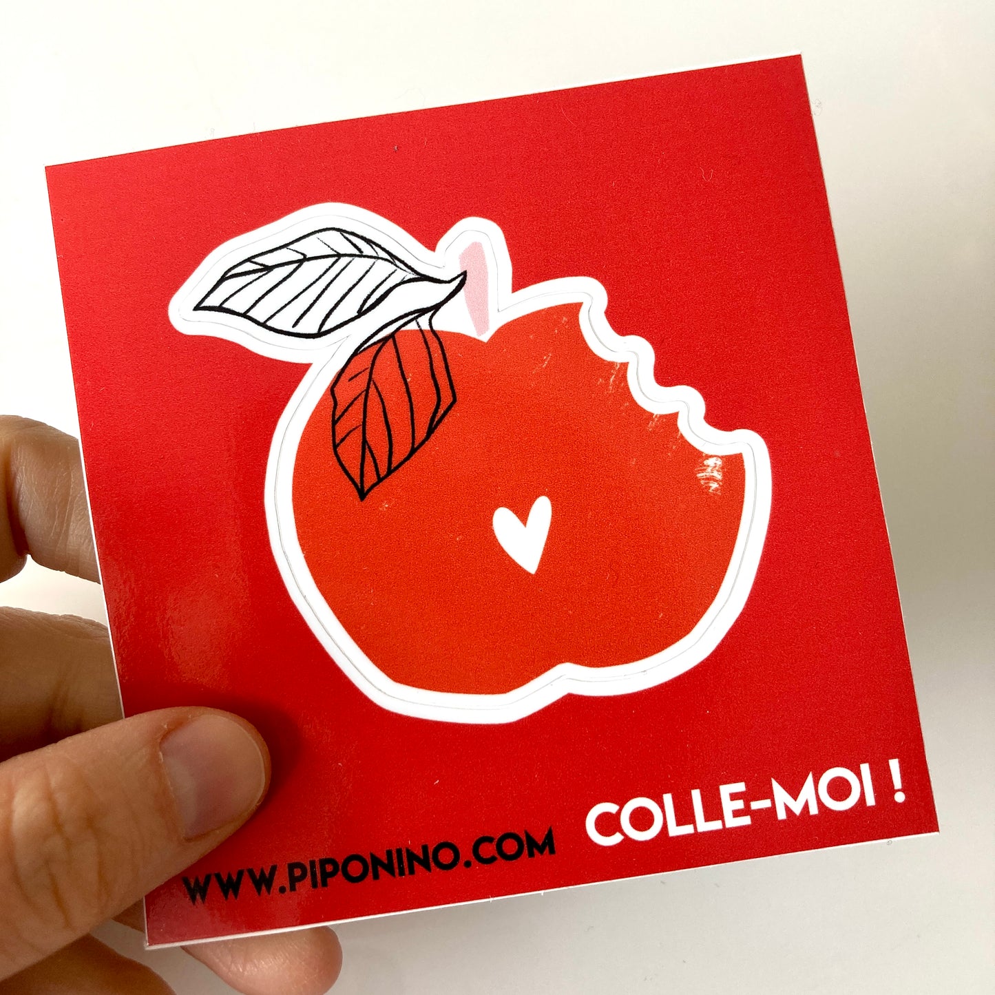 Sticker autocollant fruit - POMME