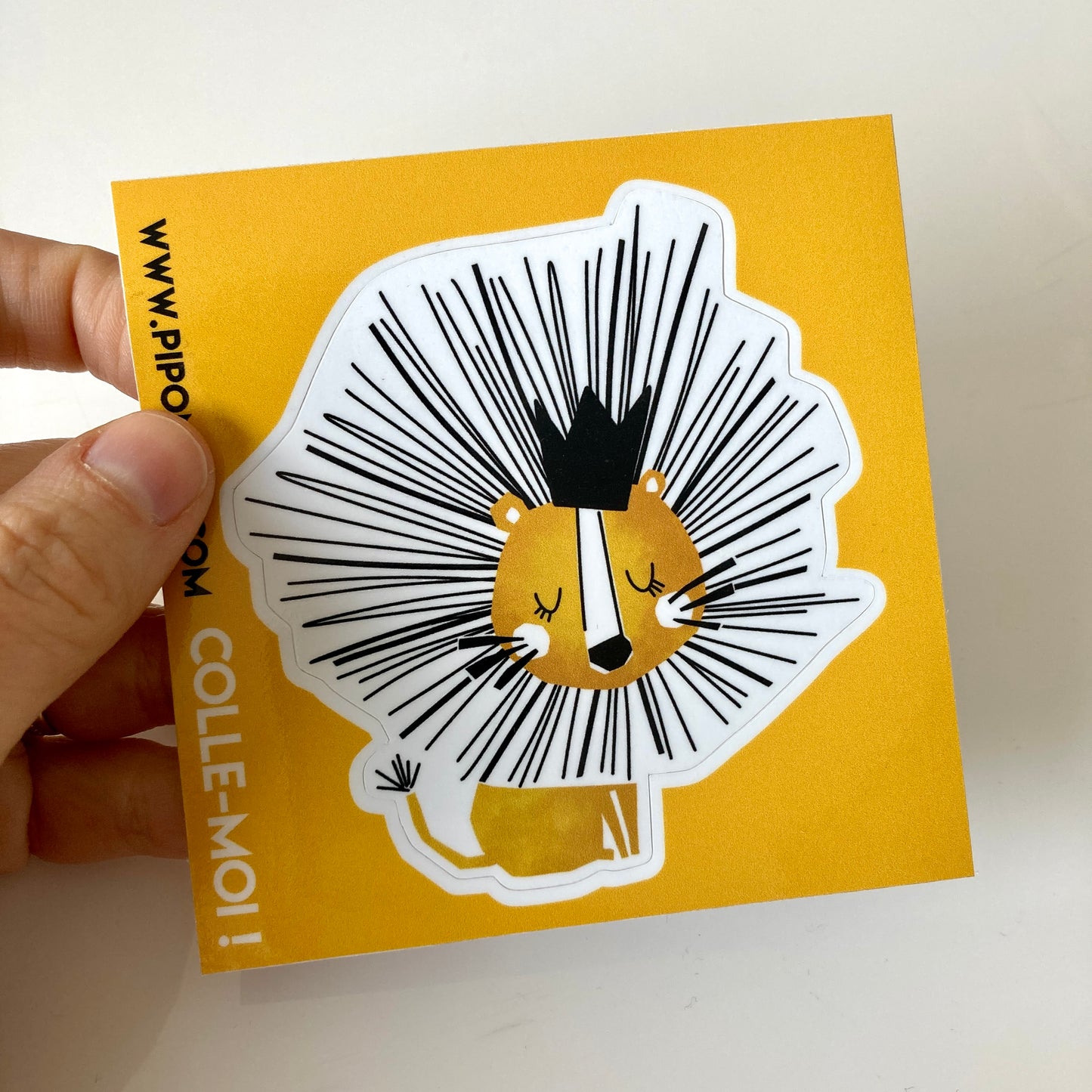 Sticker autocollant enfant - LION