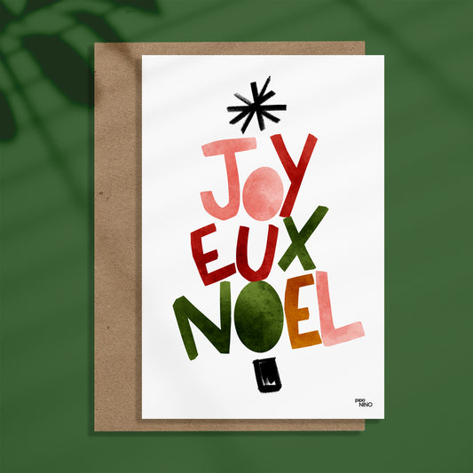 Carte de noël - JOYEUX NOEL