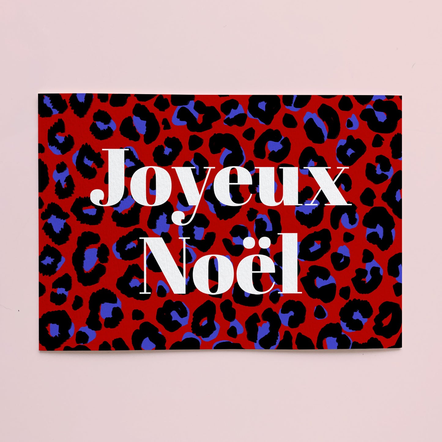 Carte de noël - Joyeux noël Léopard