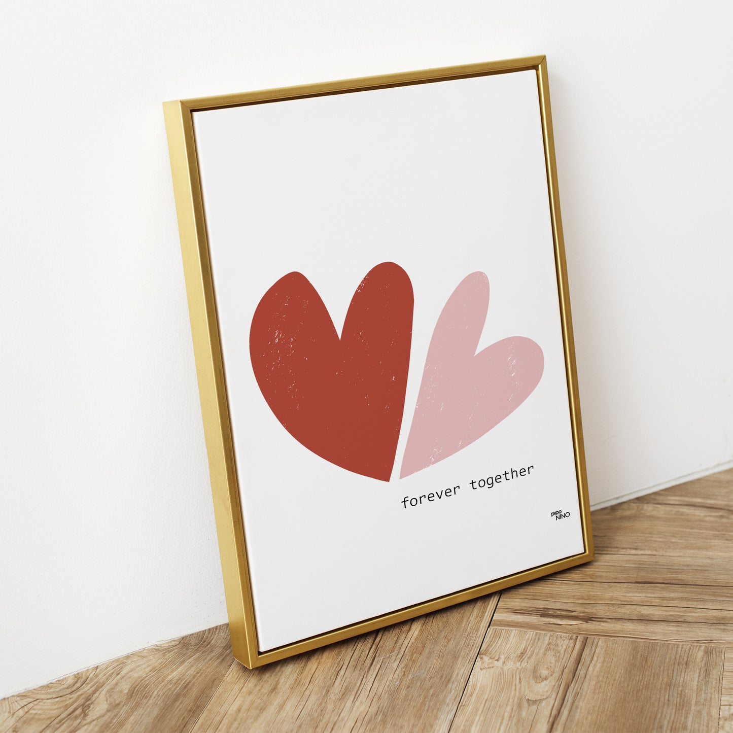 Affiche amour coeur - FOREVER TOGETHER