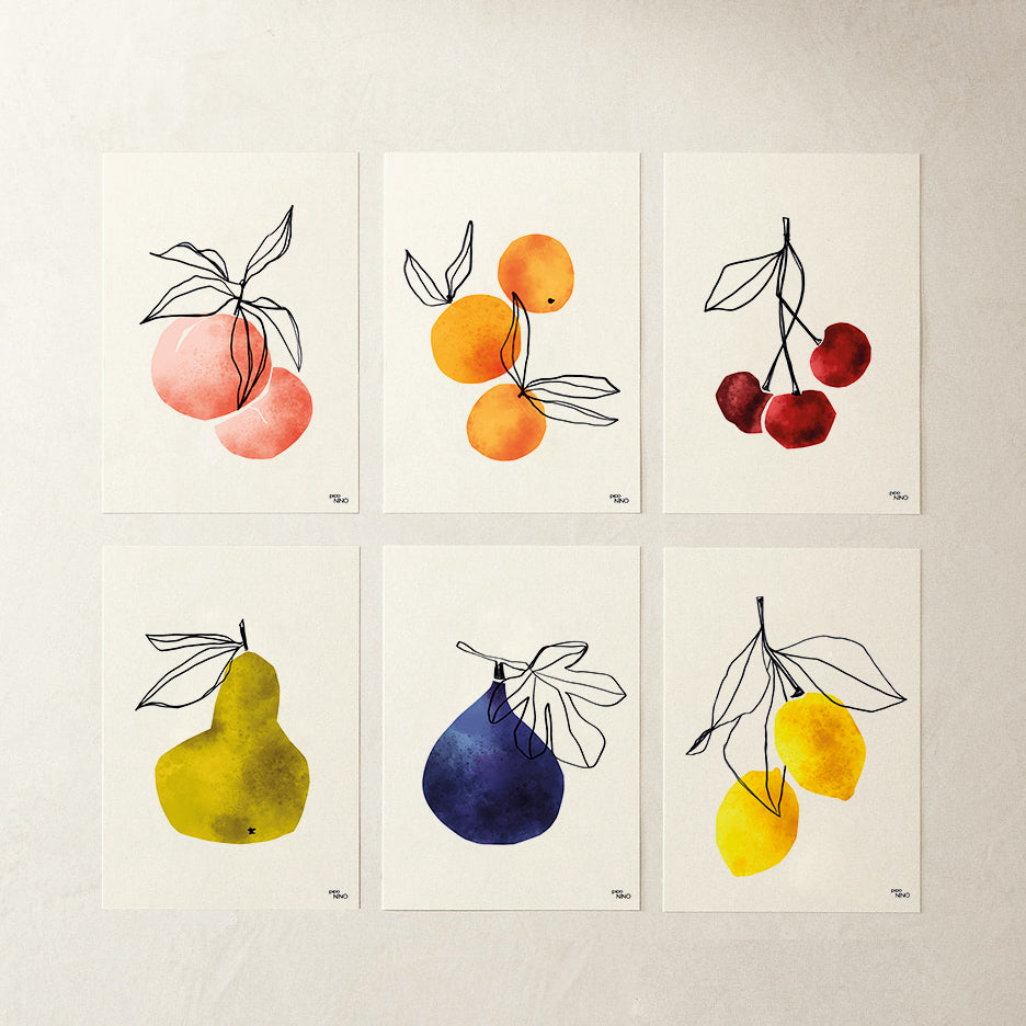 Affiche fruit CITRON JAUNE