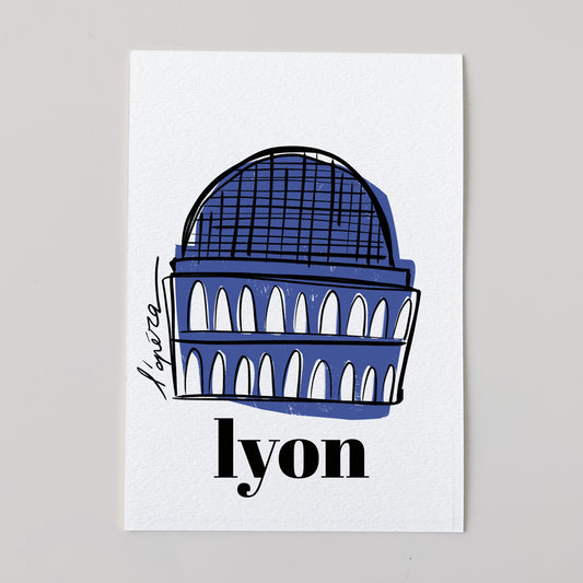 Carte ville LYON - Opéra