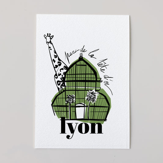 Carte ville LYON - Tête d'Or